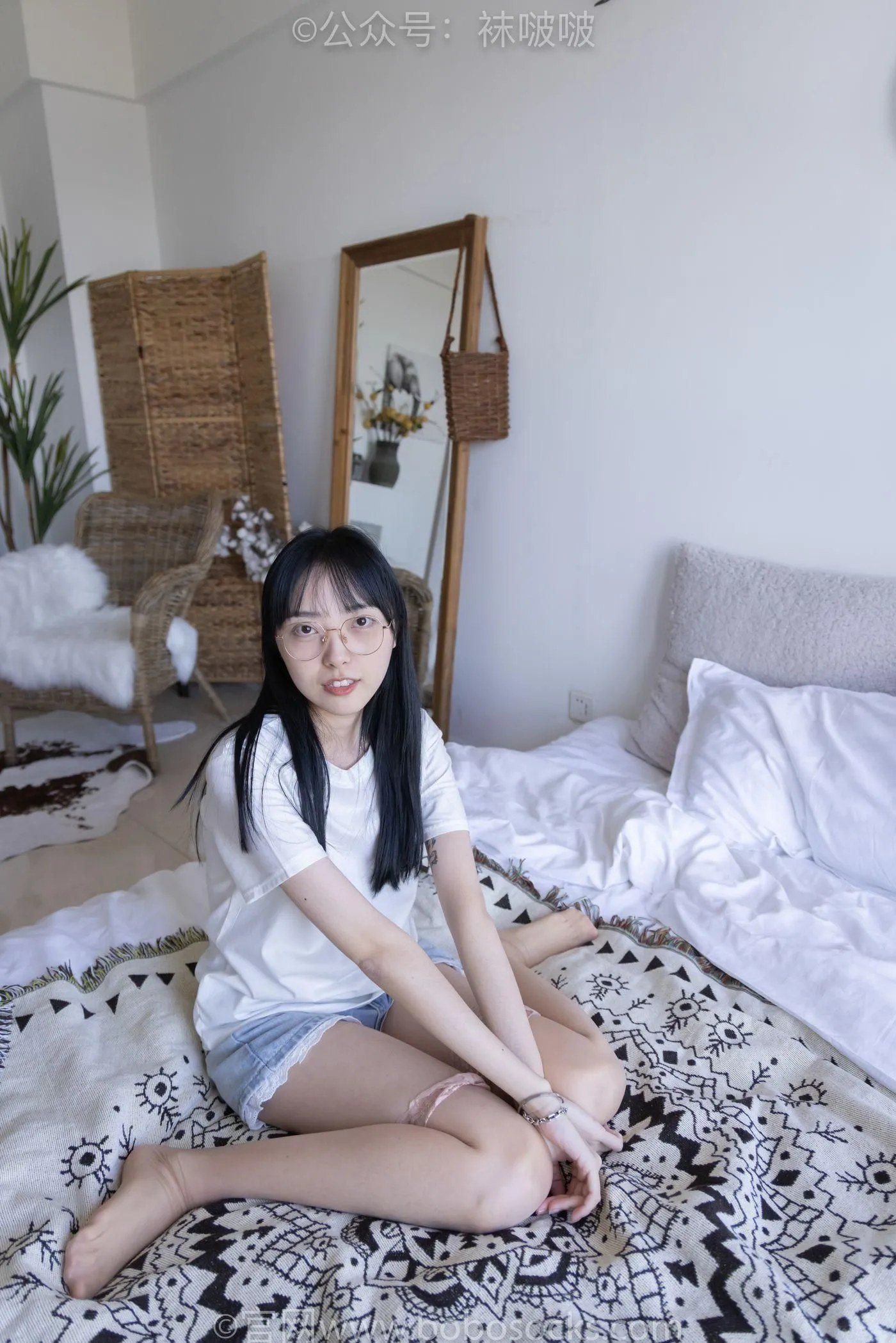 [BoBoSocks袜啵啵]NO.086 稚予-平底鞋、过膝肉丝 [130P]插图4